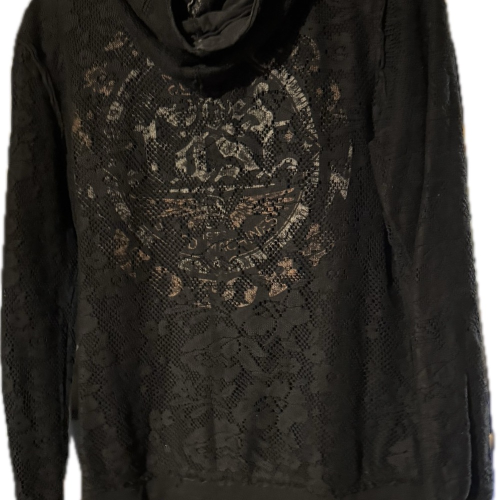 Reversible Women’s Affliction zip up hoodie - Picture 2 of 7